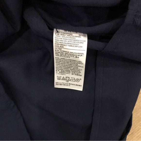 Banana Republic 00P Navy Shirt Dress - Picture 7 of 7